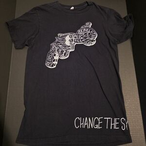 Rebelution "Change the System" Gun Graphic Tee - Black - Size M